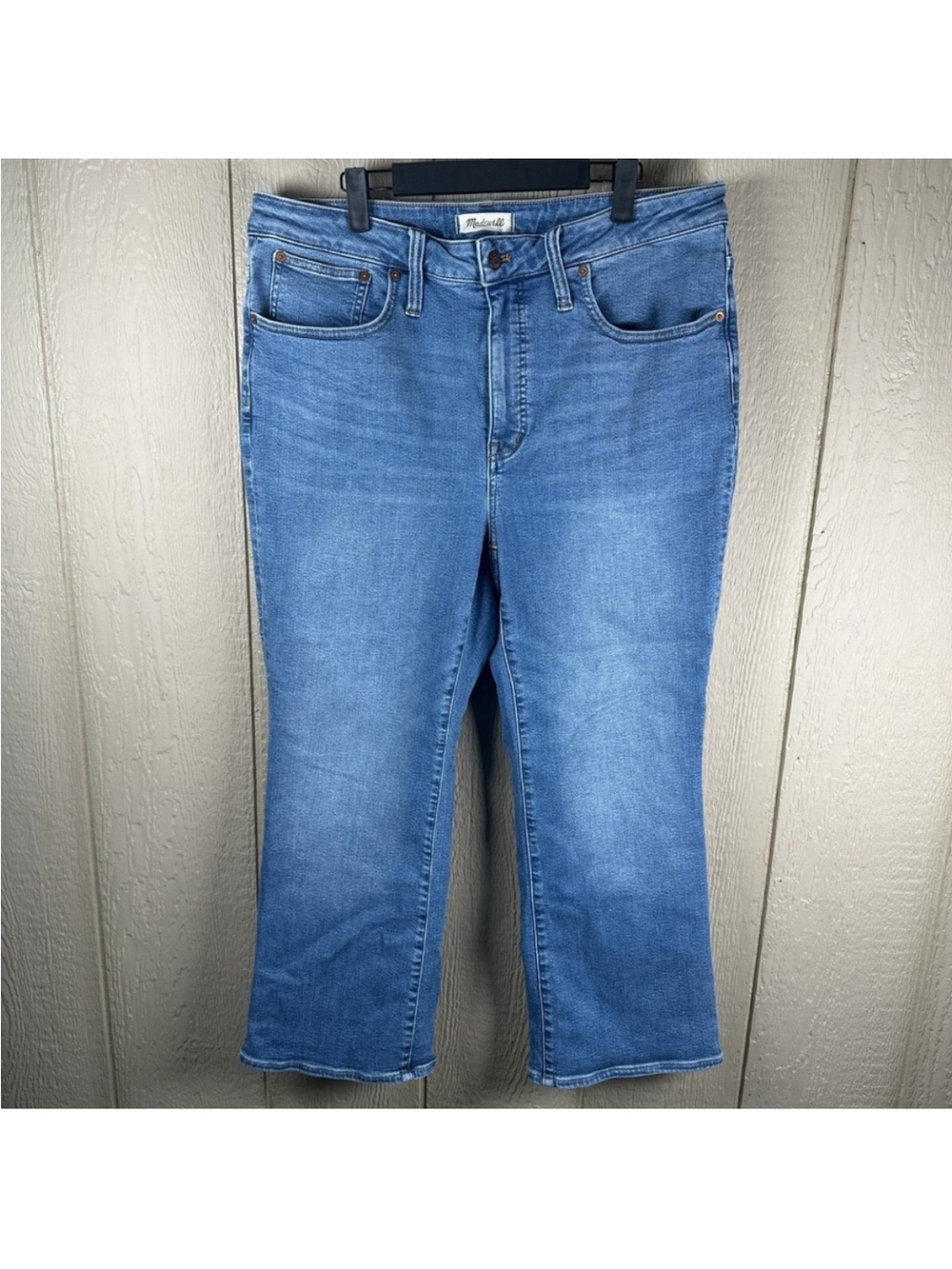 Madewell Cali Demi-Boot Cut Jeans Womens Size 16W Blue Medium Wash Denim Stretch